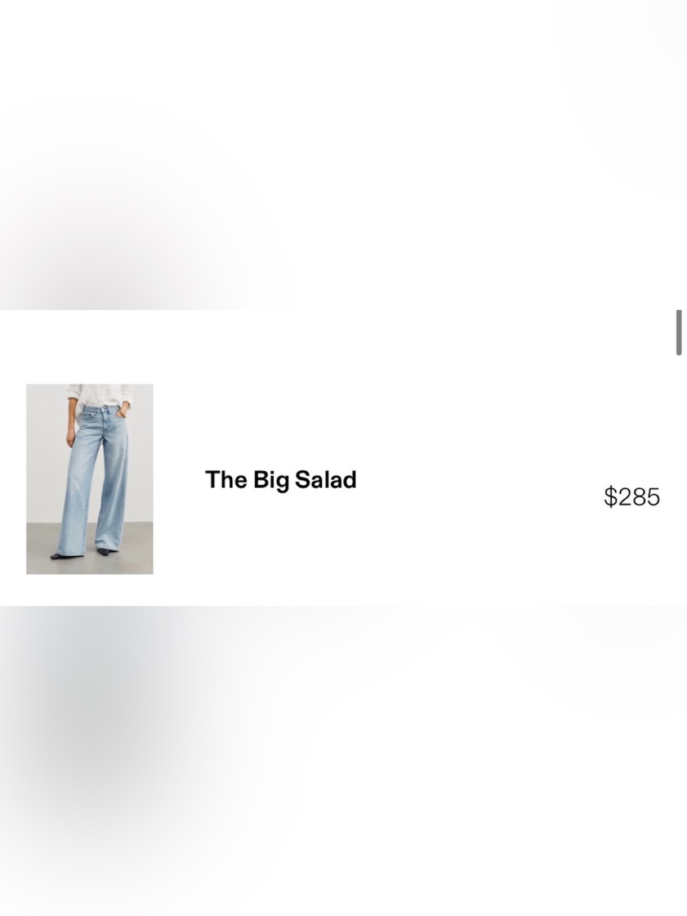 AYR The Big Salad jeans worn once